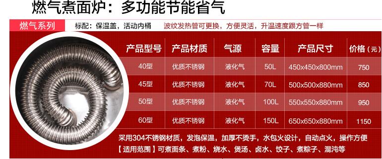 燃氣節能煮麵爐、多功能煮麵爐